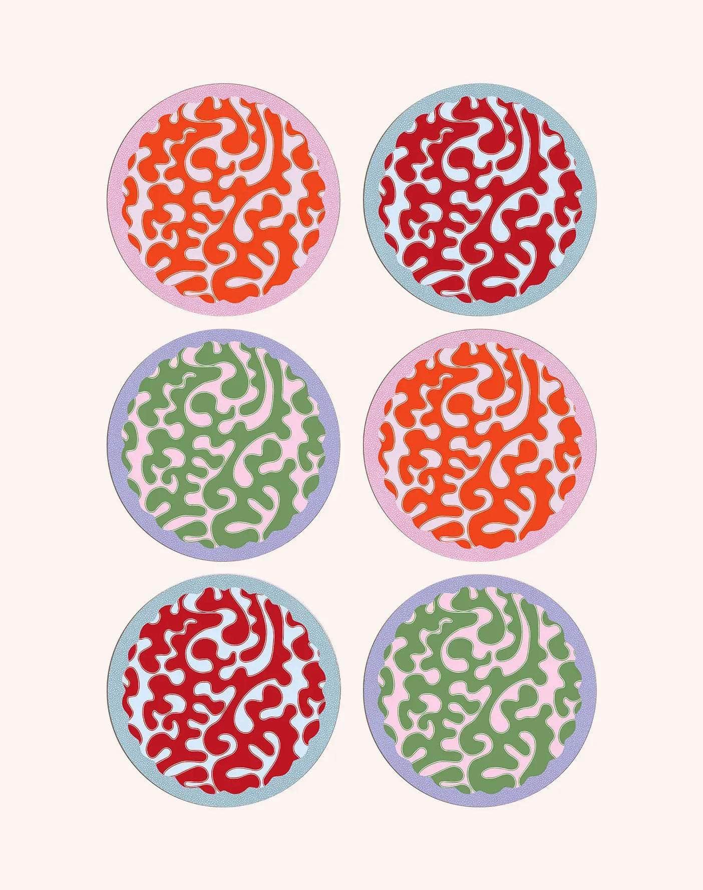 Load image into Gallery viewer, Fruit Loop Placemats (Set of 6)
