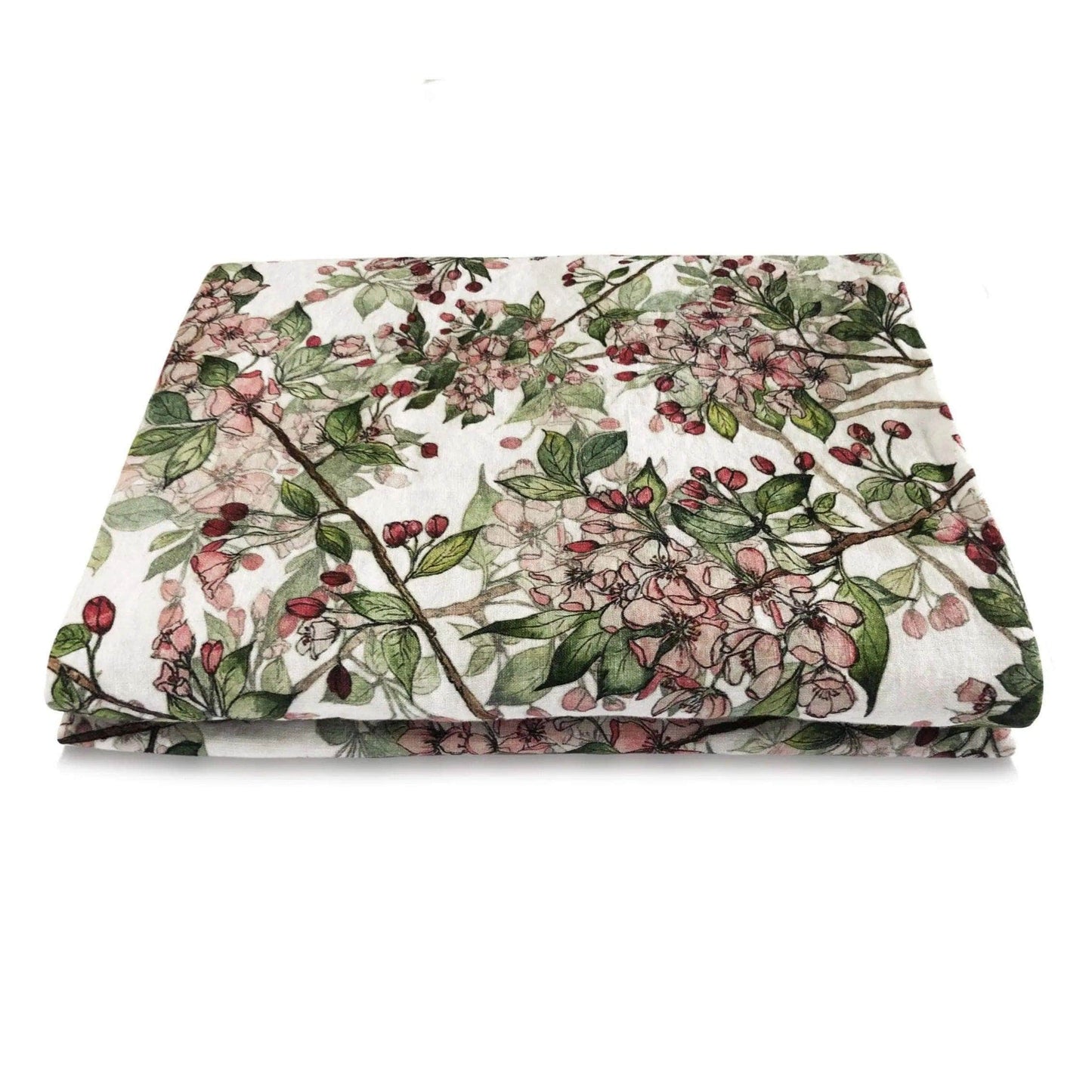 Cherry Blossom Linen Table Cloth