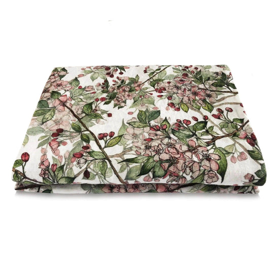 Cherry Blossom Linen Table Cloth