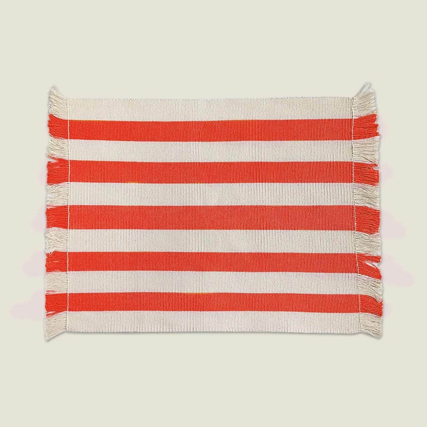Olivia Striped Woven Placemats (Set of 2)