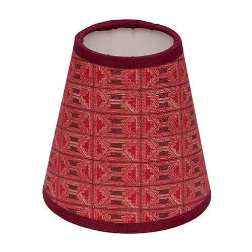 Bankole | Casamance Red 5" Candle Clip Lampshade