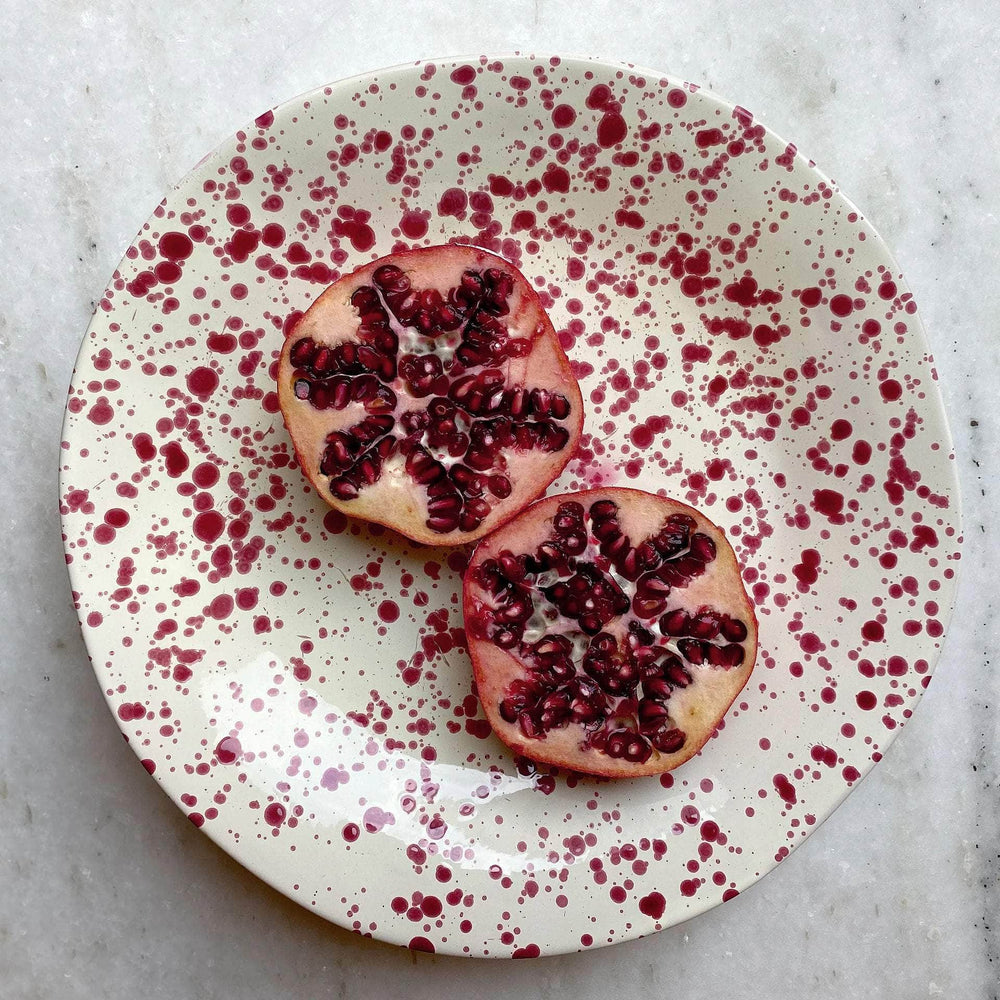 Shallow Serving Bowl Cranberry