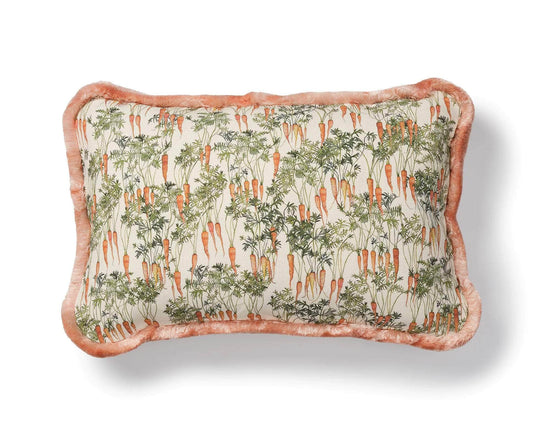 Rectangle Wisteria Carrot Cushion with Trim
