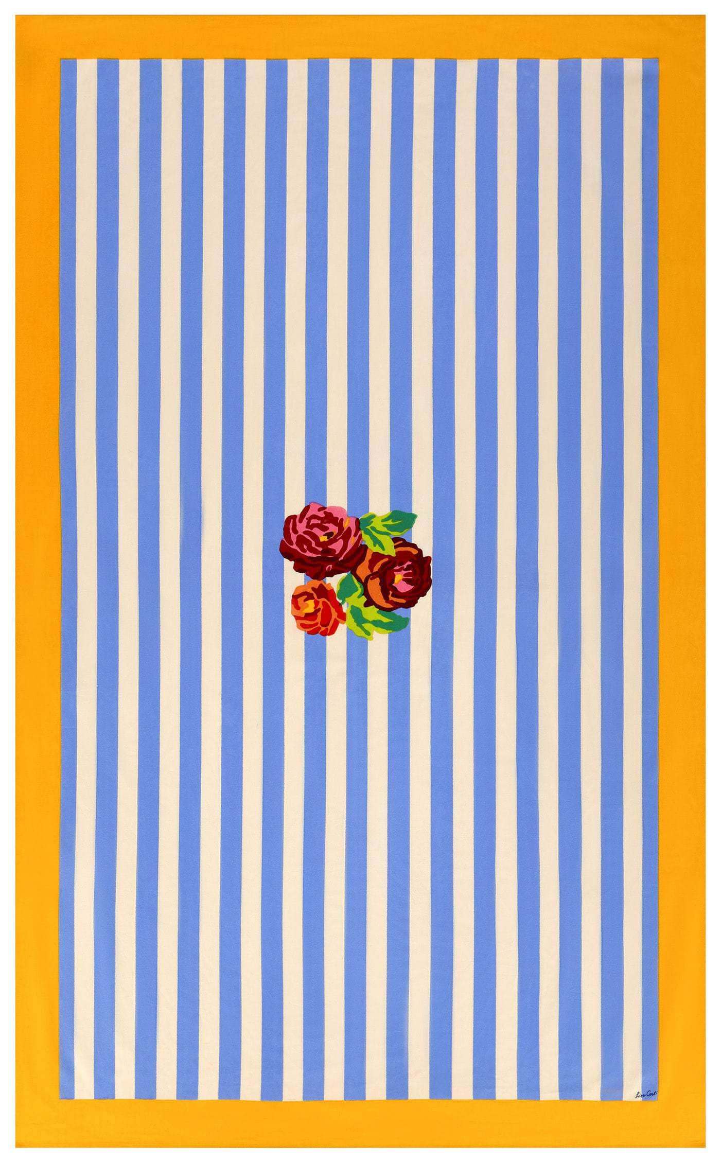 La Veste X Lisa Corti Nizam Stripes Light Blue Natural