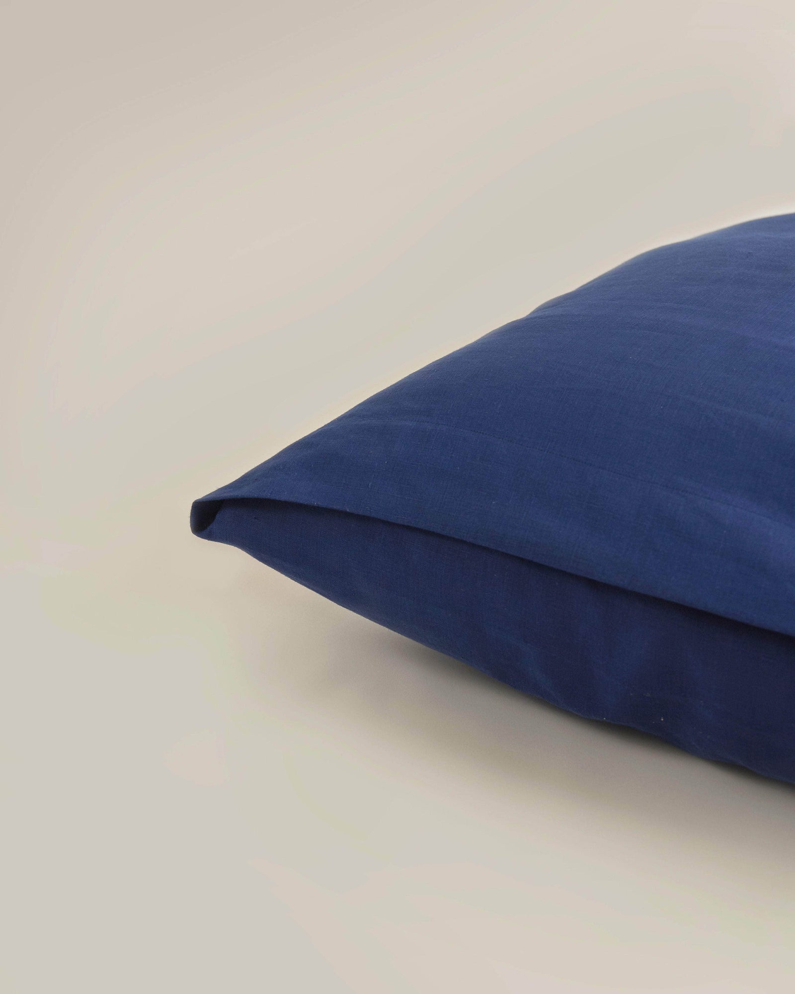 Hemp Pillowcase Pair Midnight Blue