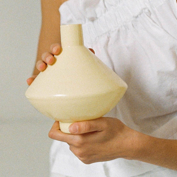 Vanilla Glass Vase