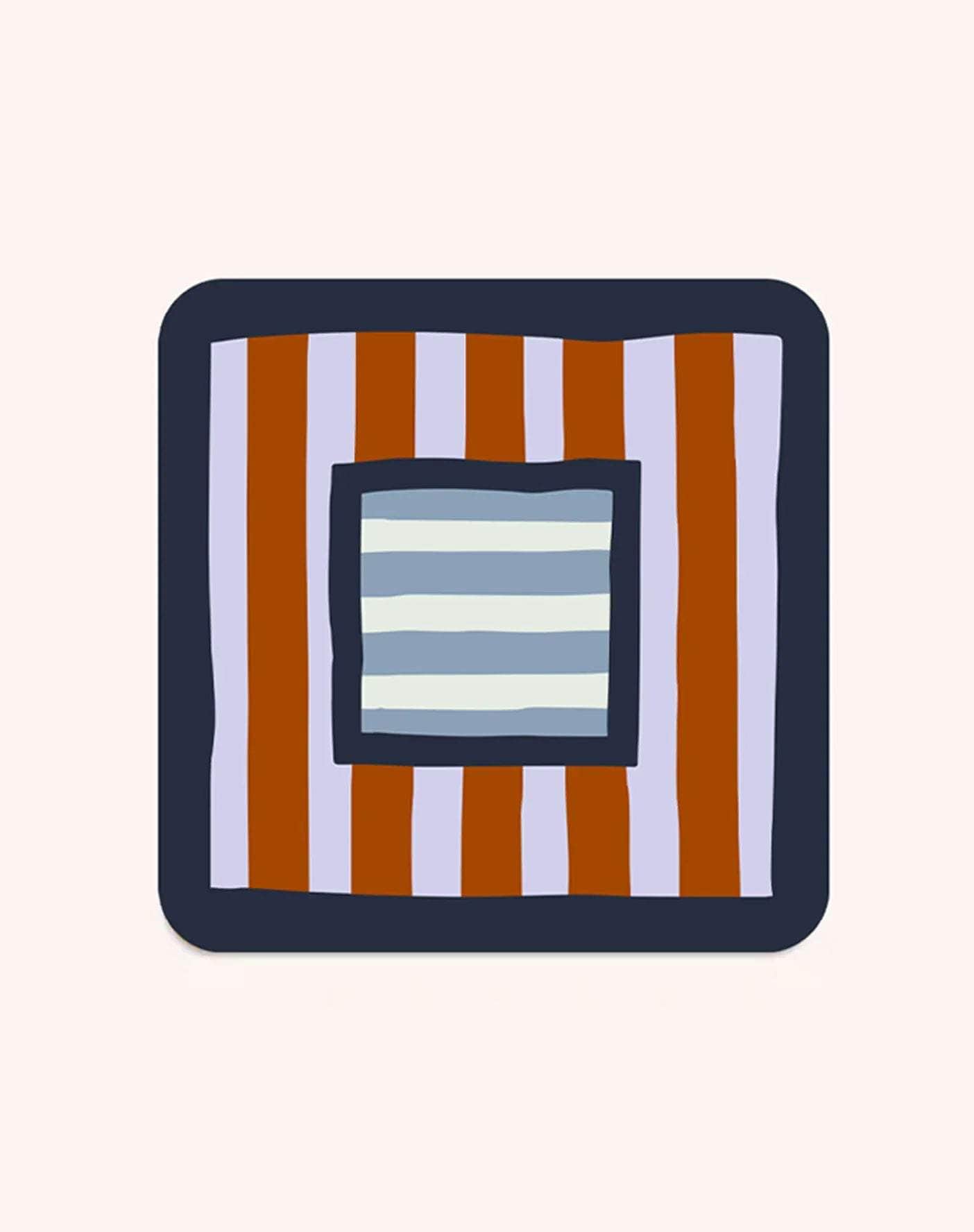 Square and Stripe Coasters