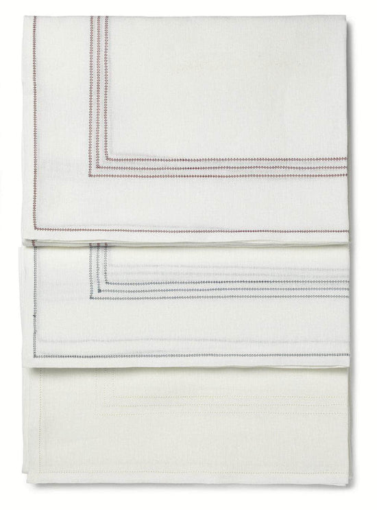 Tablecloth Hemstitch Ivory White