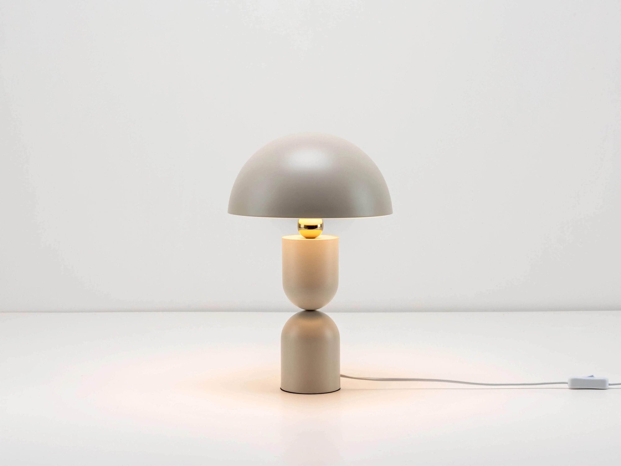 Sand mushroom dome table lamp