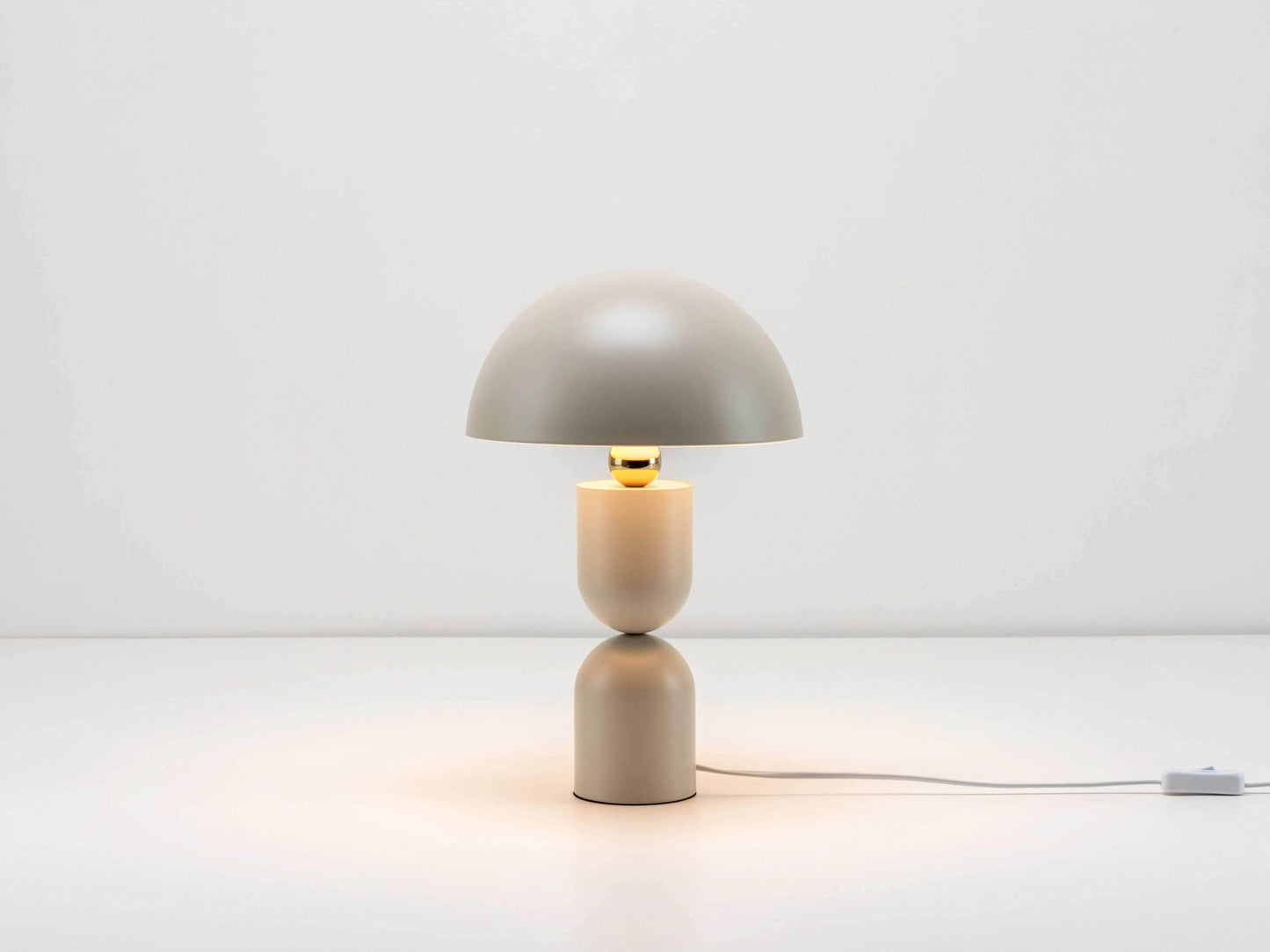 Sand mushroom dome table lamp