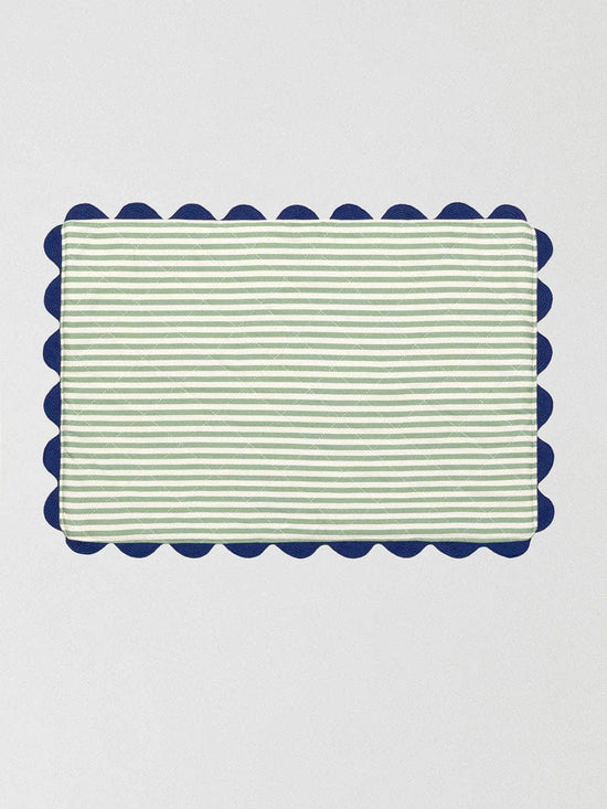 Placemat Striped Green