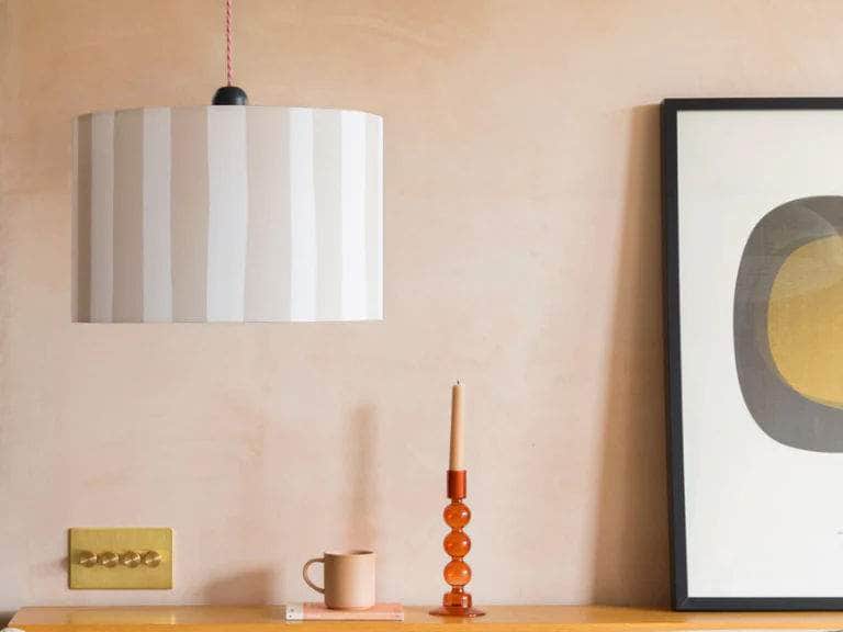 Sand stripes print lamp shade