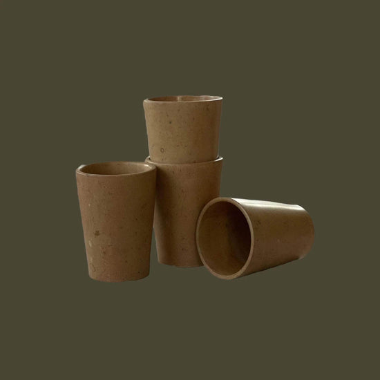 Cup Squad: 4 Cup Set in Honeycomb Stone