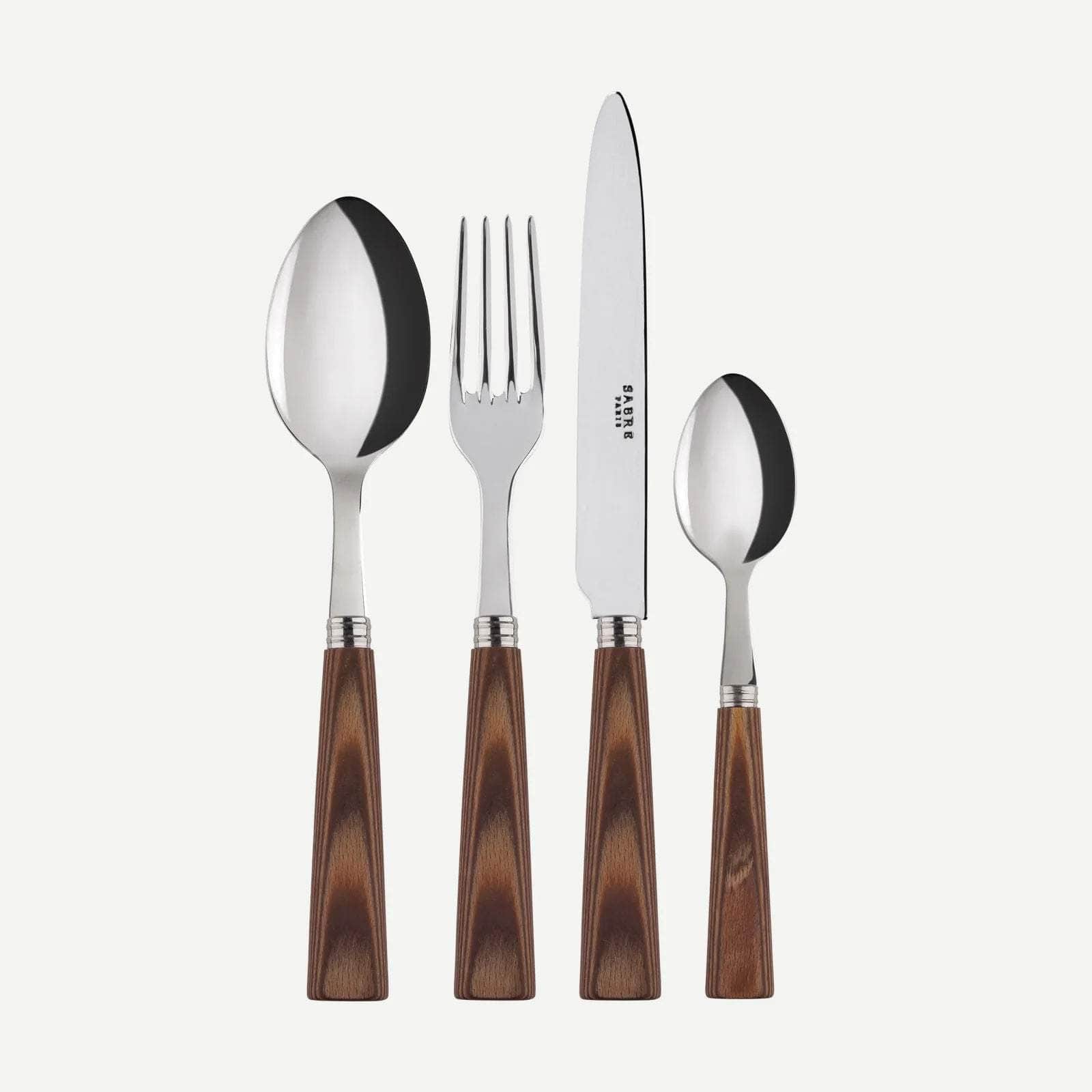 Natural 24 pc Cutlery Set | Light Laminated Wood