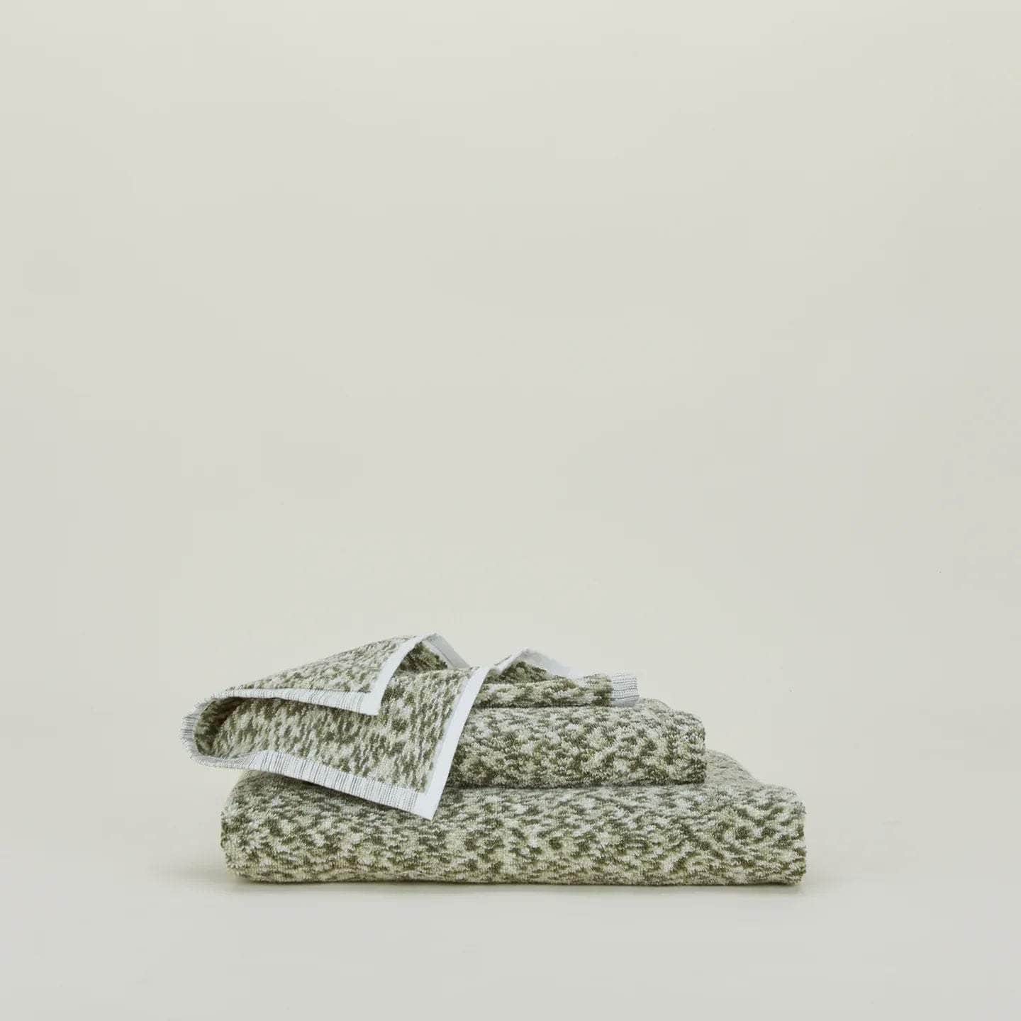 Space Dye Terry Towel - Olive