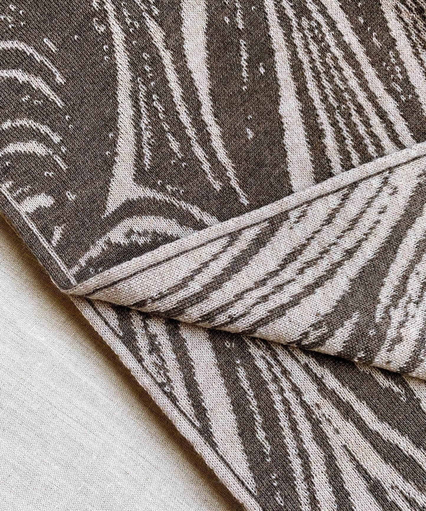 Swirl Merino Wool Blanket | Concrete