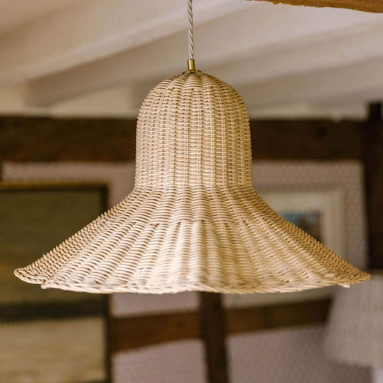 Load image into Gallery viewer, Octavia Rattan Pendant Shade (Large)
