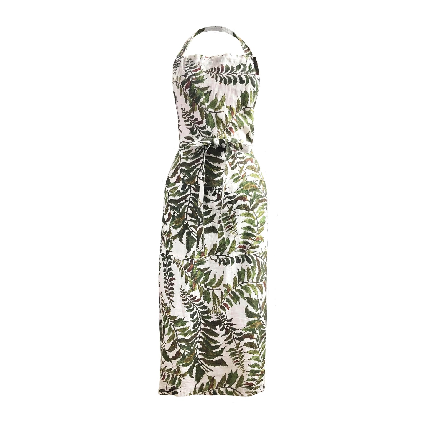 Fern Printed Linen Apron