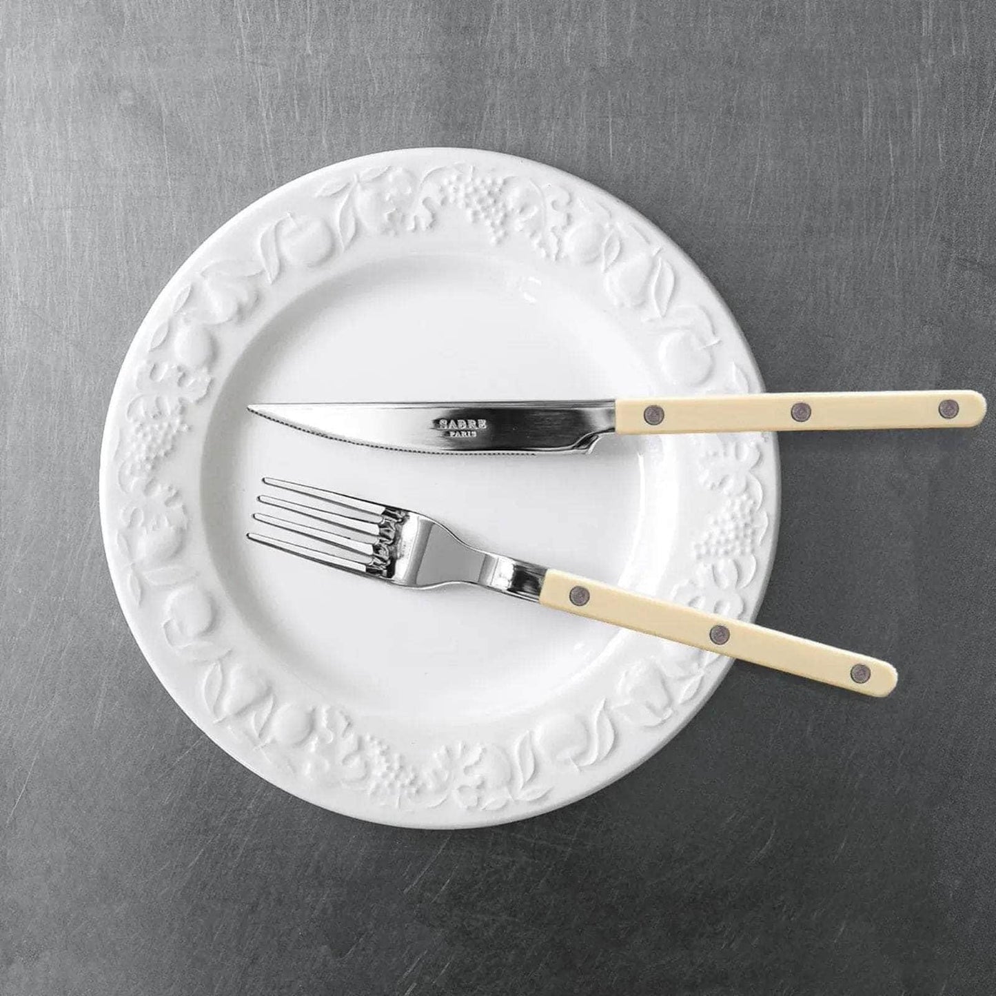 Bistrot Uni 5 Pc Cutlery Set | Ivory