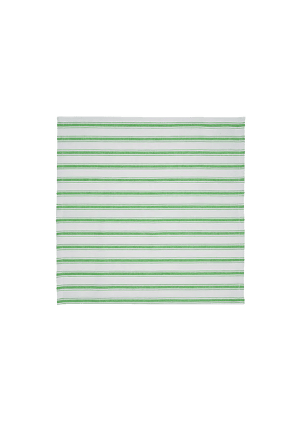 Lush Green Stripe Napkins (Set of 2)