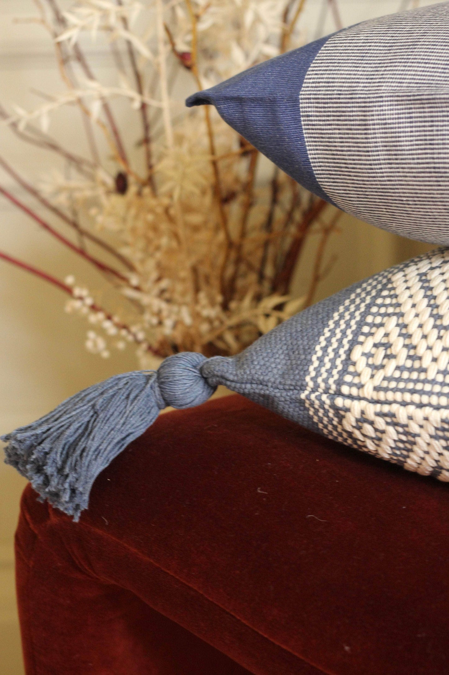 Bella Stripe Cotton Cushion Cover