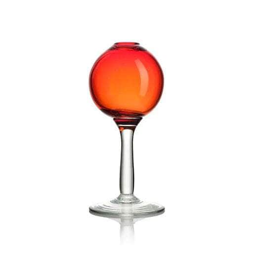 Bauble Bud Vase with Stem - Red