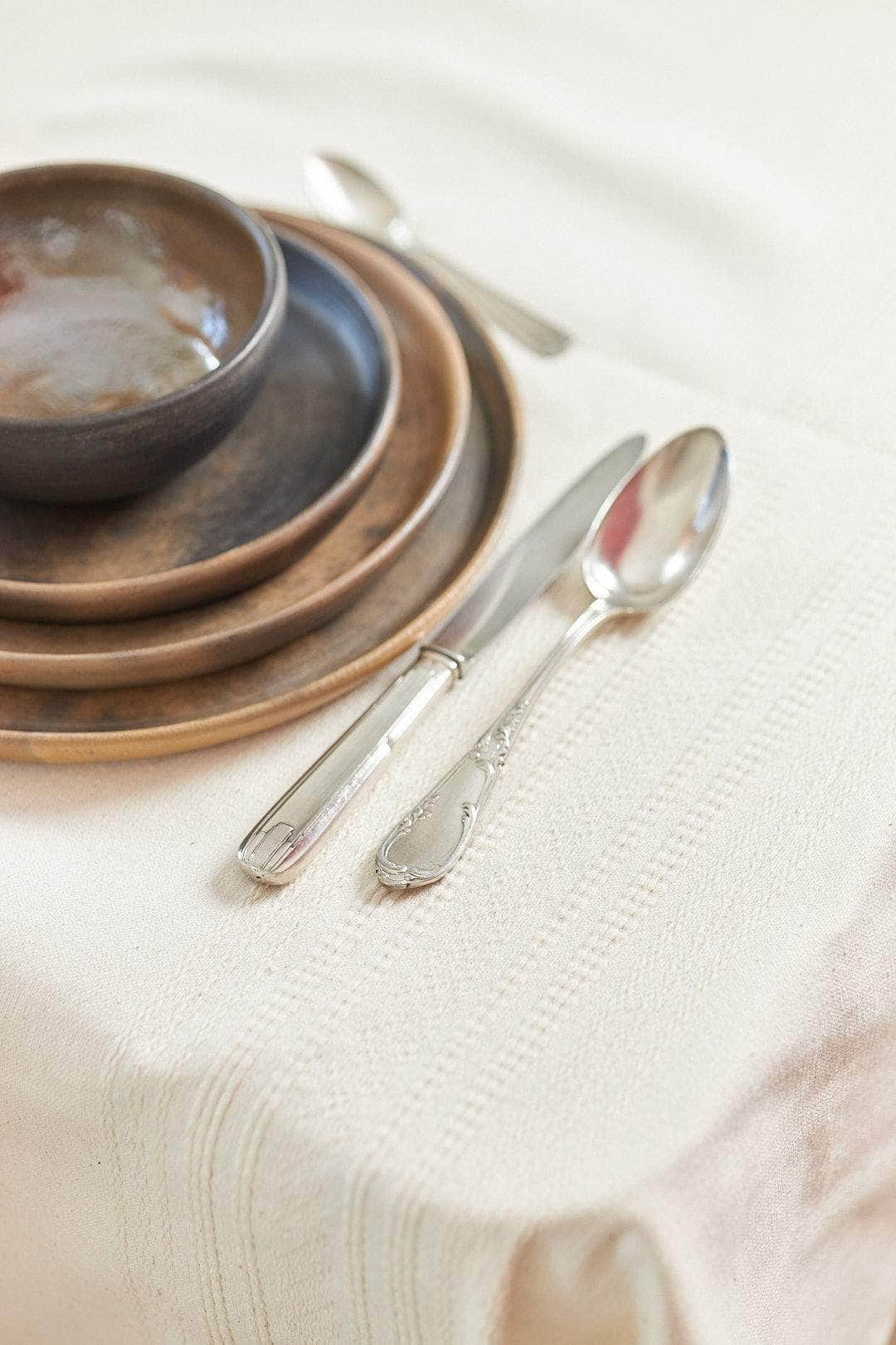 Beige Trama - Tablecloth