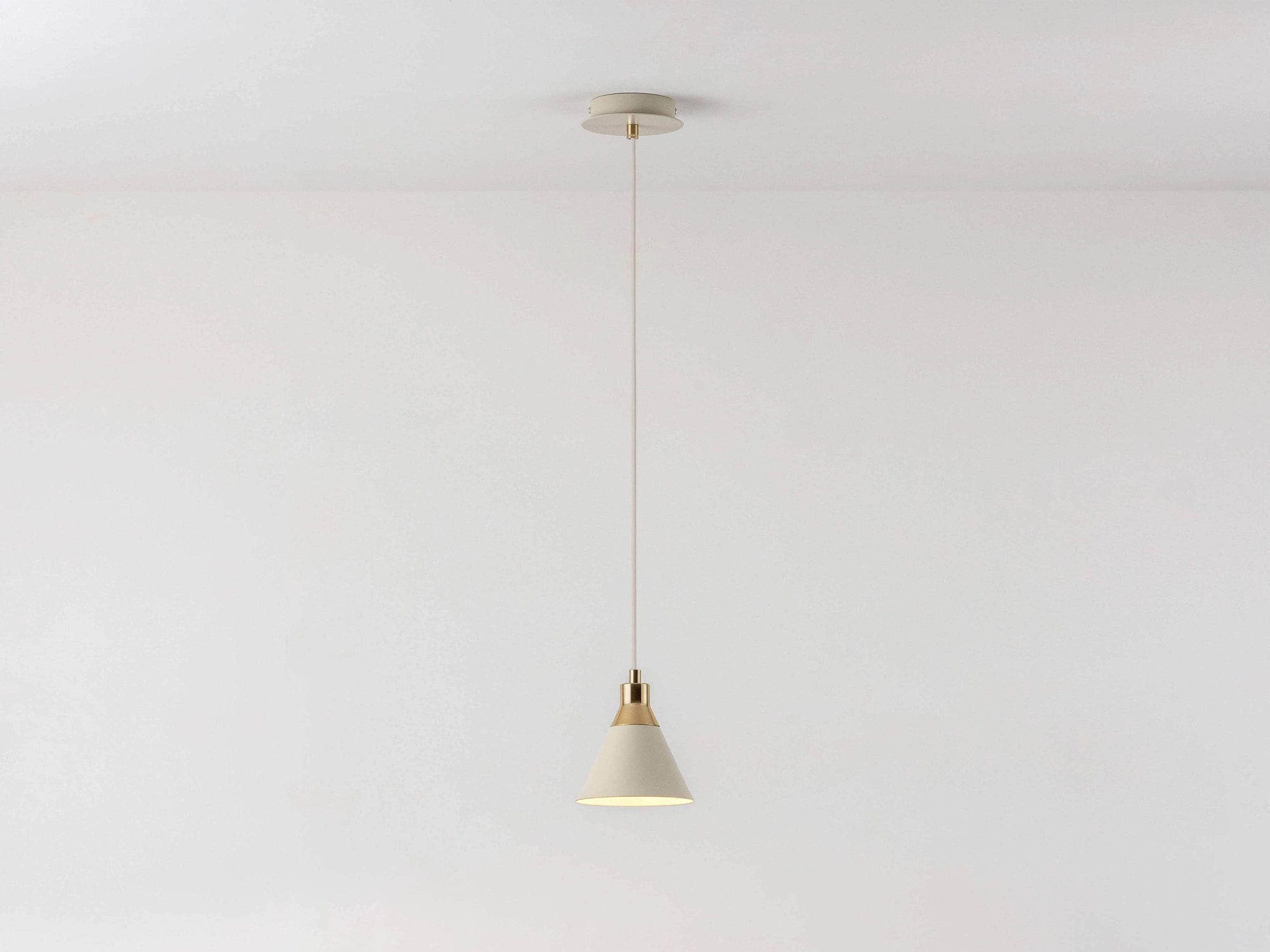 Sand cone pendant ceiling light