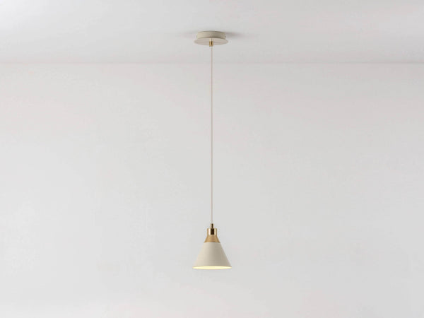 Sand cone pendant ceiling light