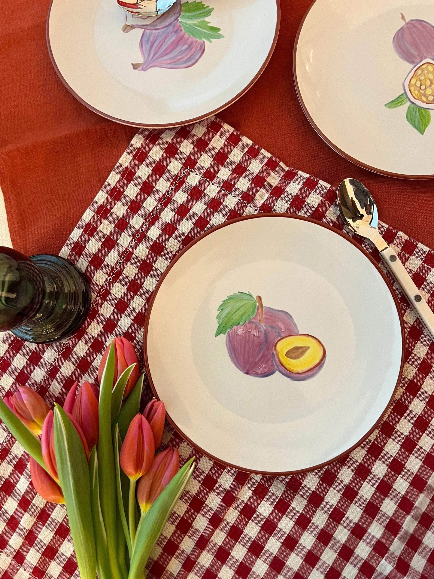 Fruits Set of 4 Plates