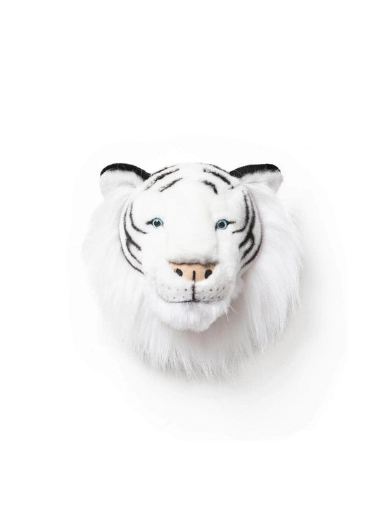 Albert the White Tiger Wall Mounted Plush Head