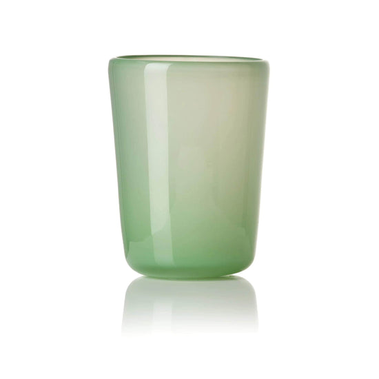 Load image into Gallery viewer, Thyme Hand Blown Water Glass in Opaque Green
