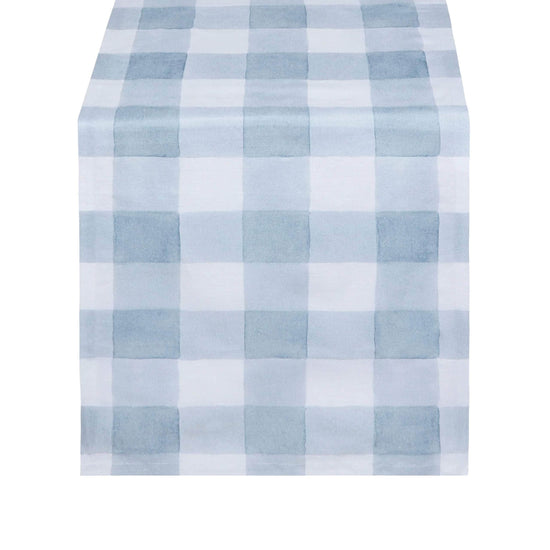 Load image into Gallery viewer, Blue Gingham Runner
