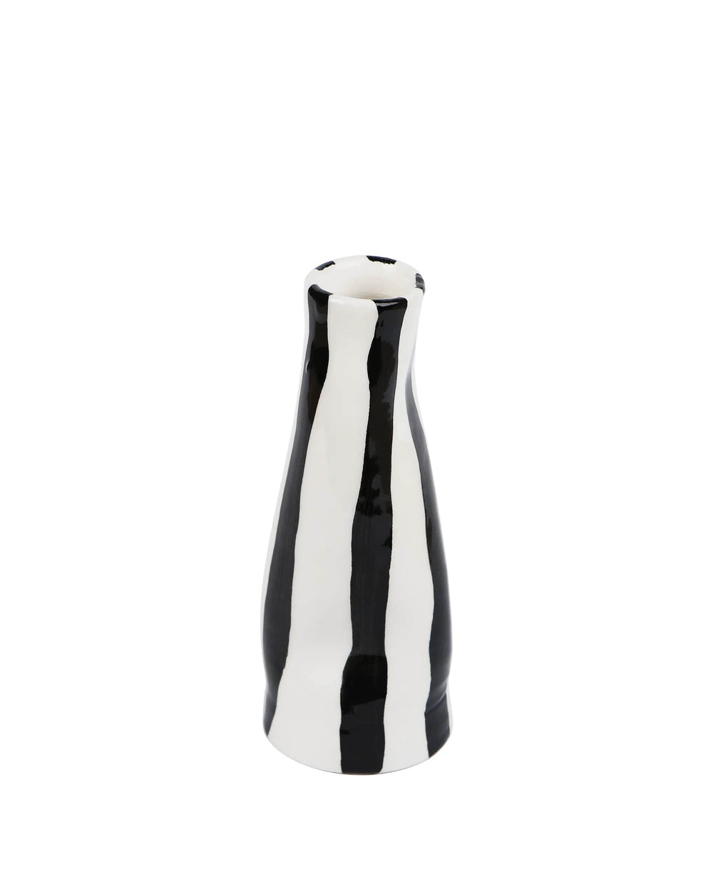 Black And White Striped Vase