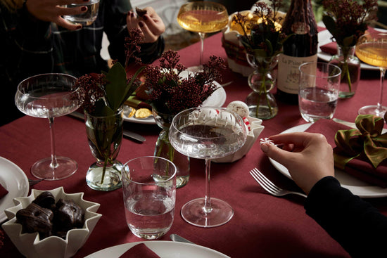 Deep Red Tablecloth