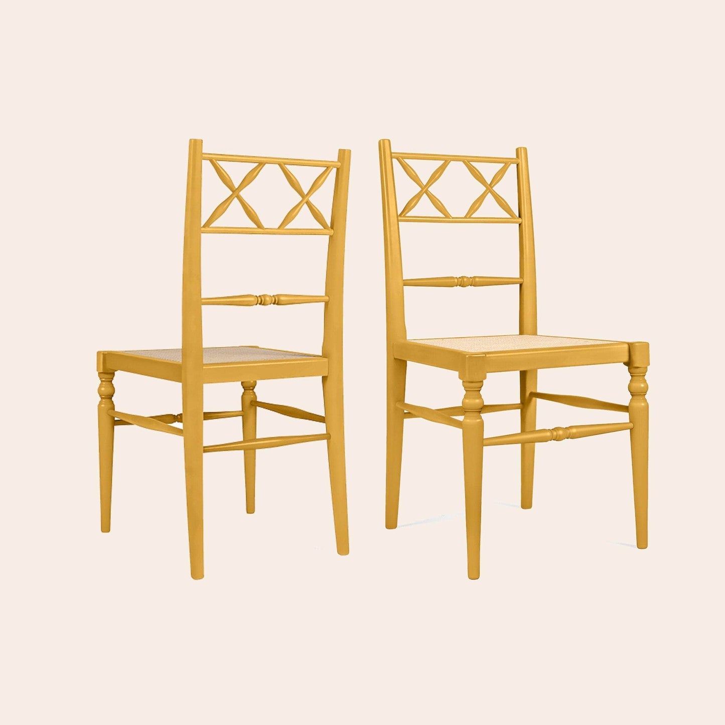 Pair of Chiara Dining Chairs, Mustard