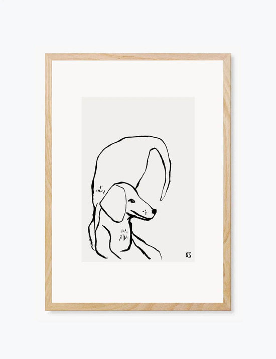 The Dachshund | Wall Art Print