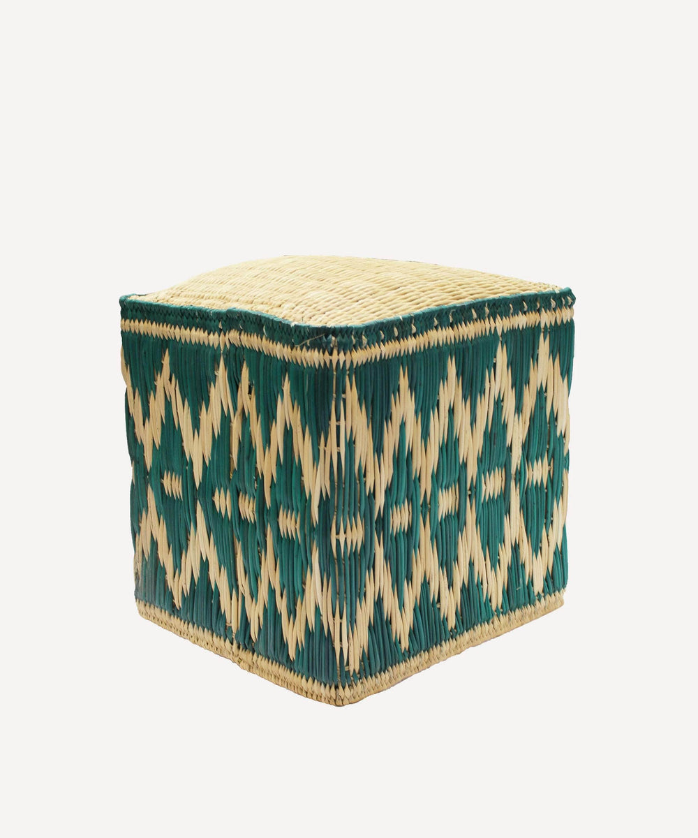 Fez Wicker Stool | Green