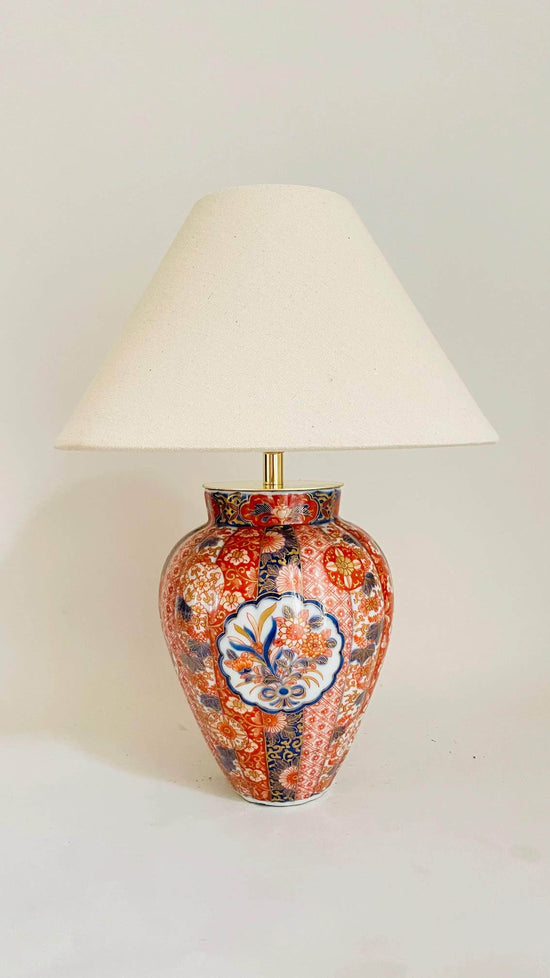 Antique Japanese Imari Lamp