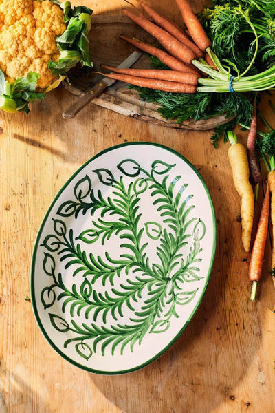 Large Green Vina Platter