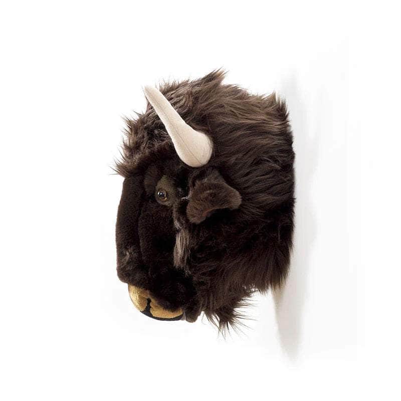 Alex the Bison Wall Mounted Plush Head