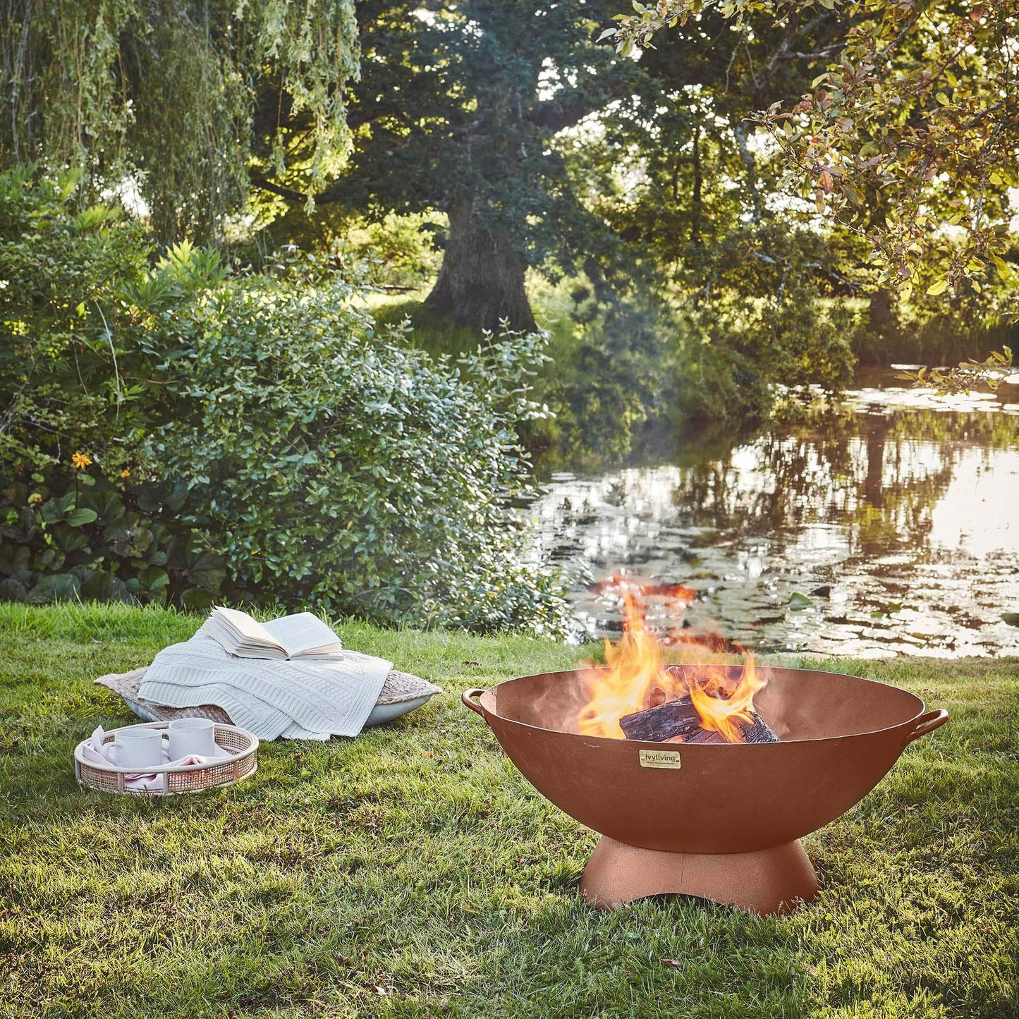 Outdoor Artisan Fire bowl in Rust