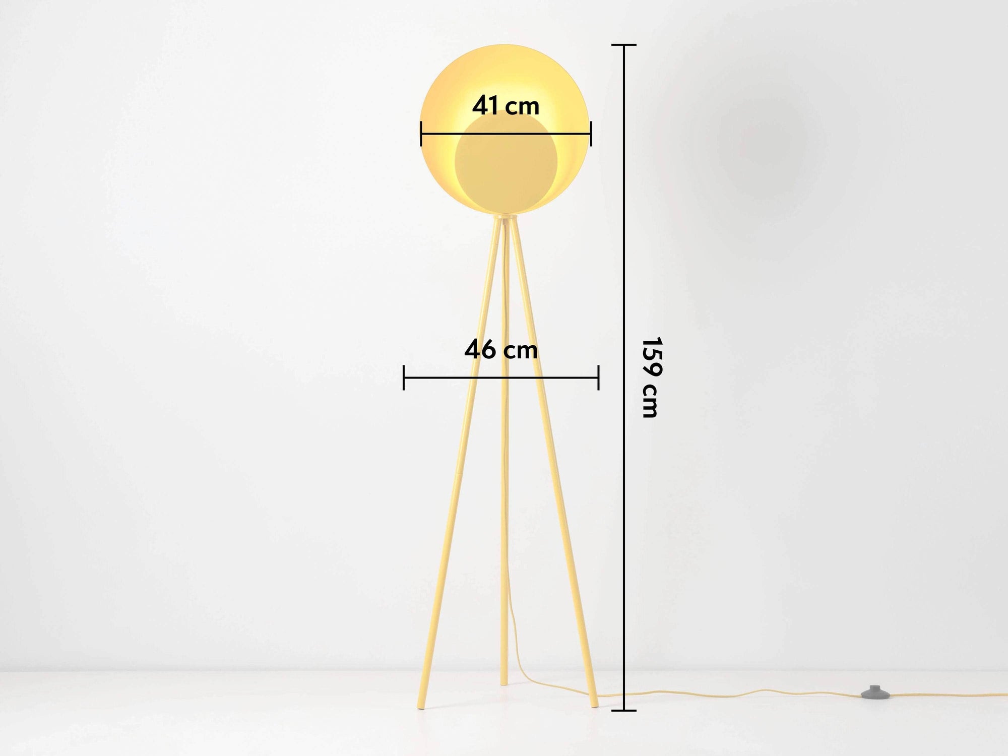 Yolk Yellow Diffuser Floor Lamp