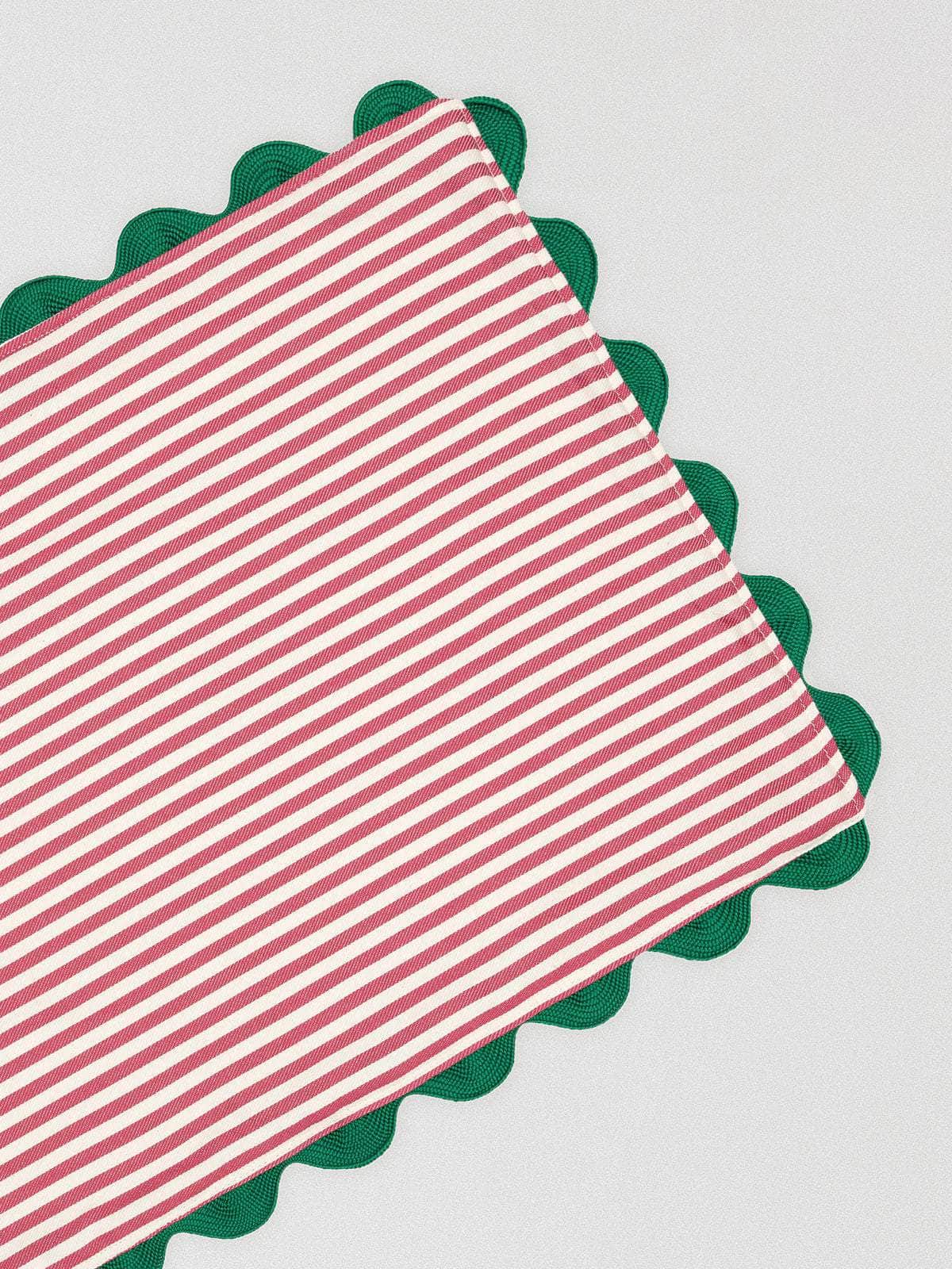 Load image into Gallery viewer, Red Striped Placemat
