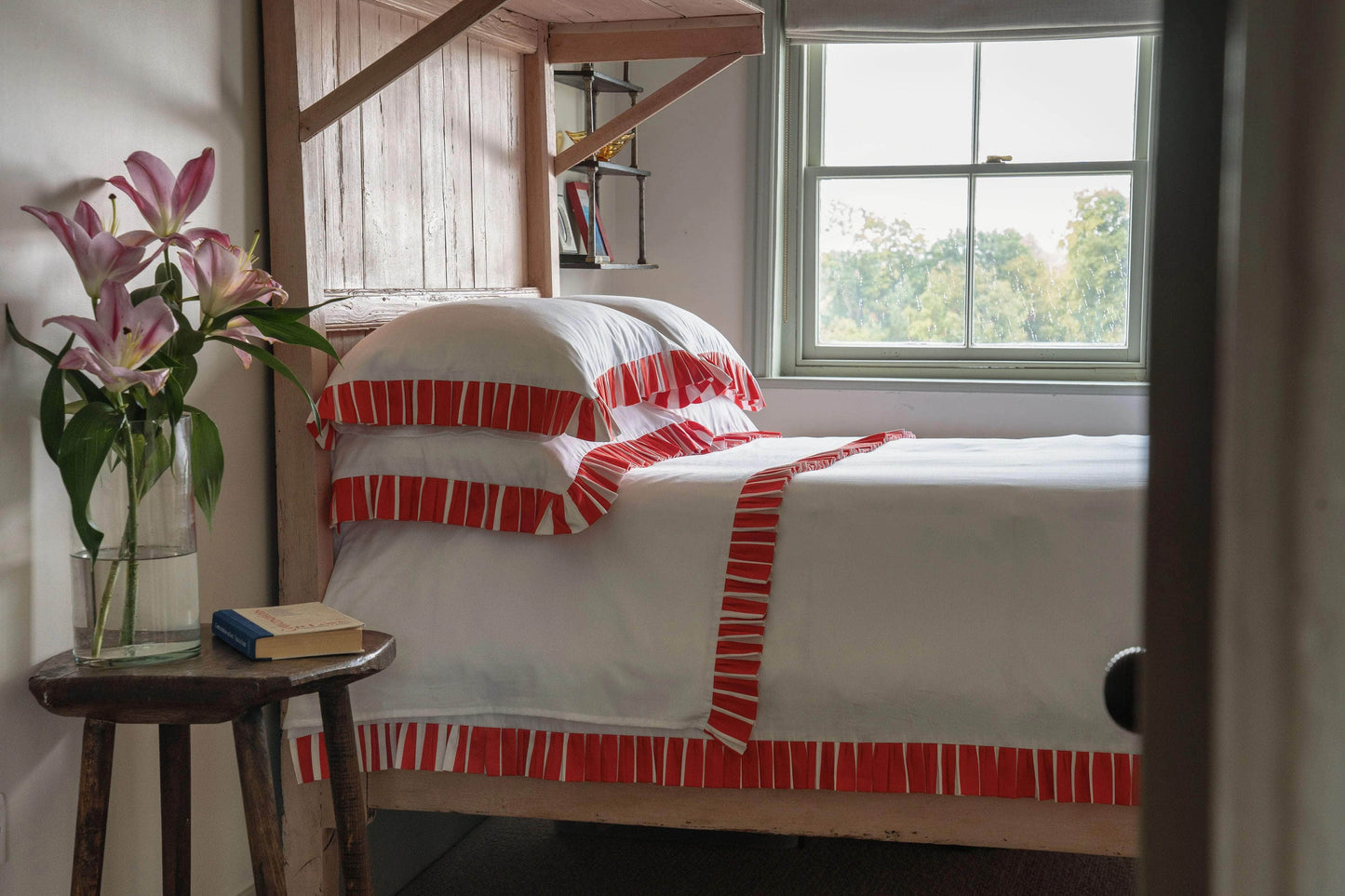 Red and White King Duvet