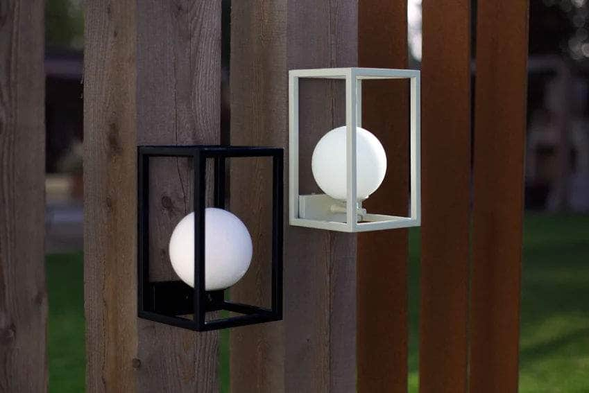 Sand lantern wall light