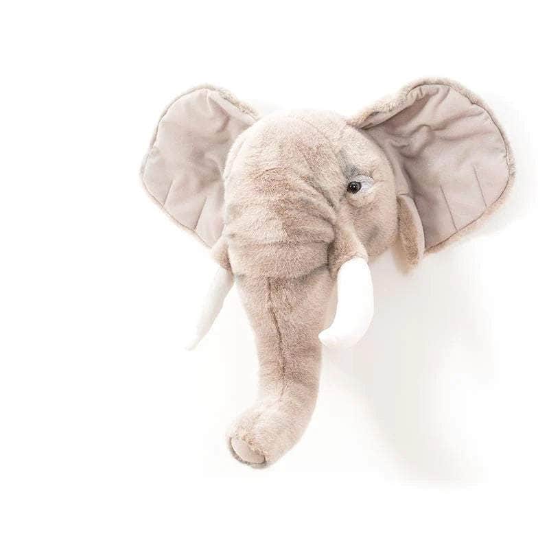 George the Elephant Wall Mounted Plush Head