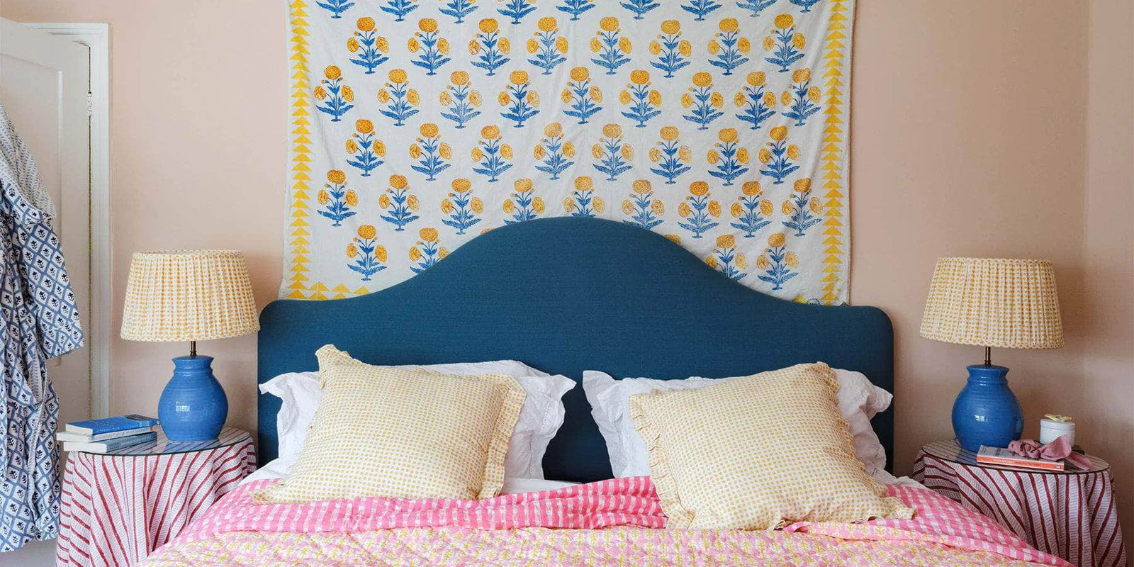 Seed Mustard Large Pleated Lampshade