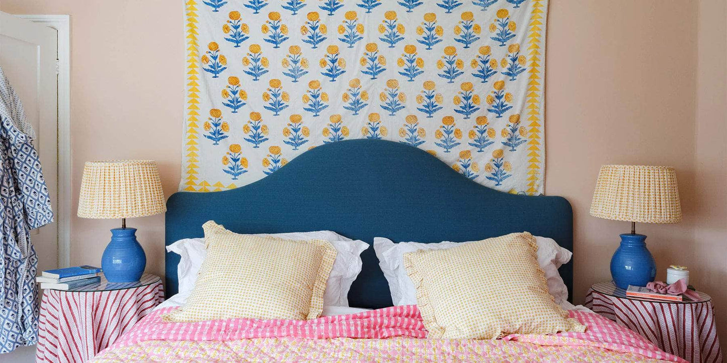 Seed Mustard Large Pleated Lampshade