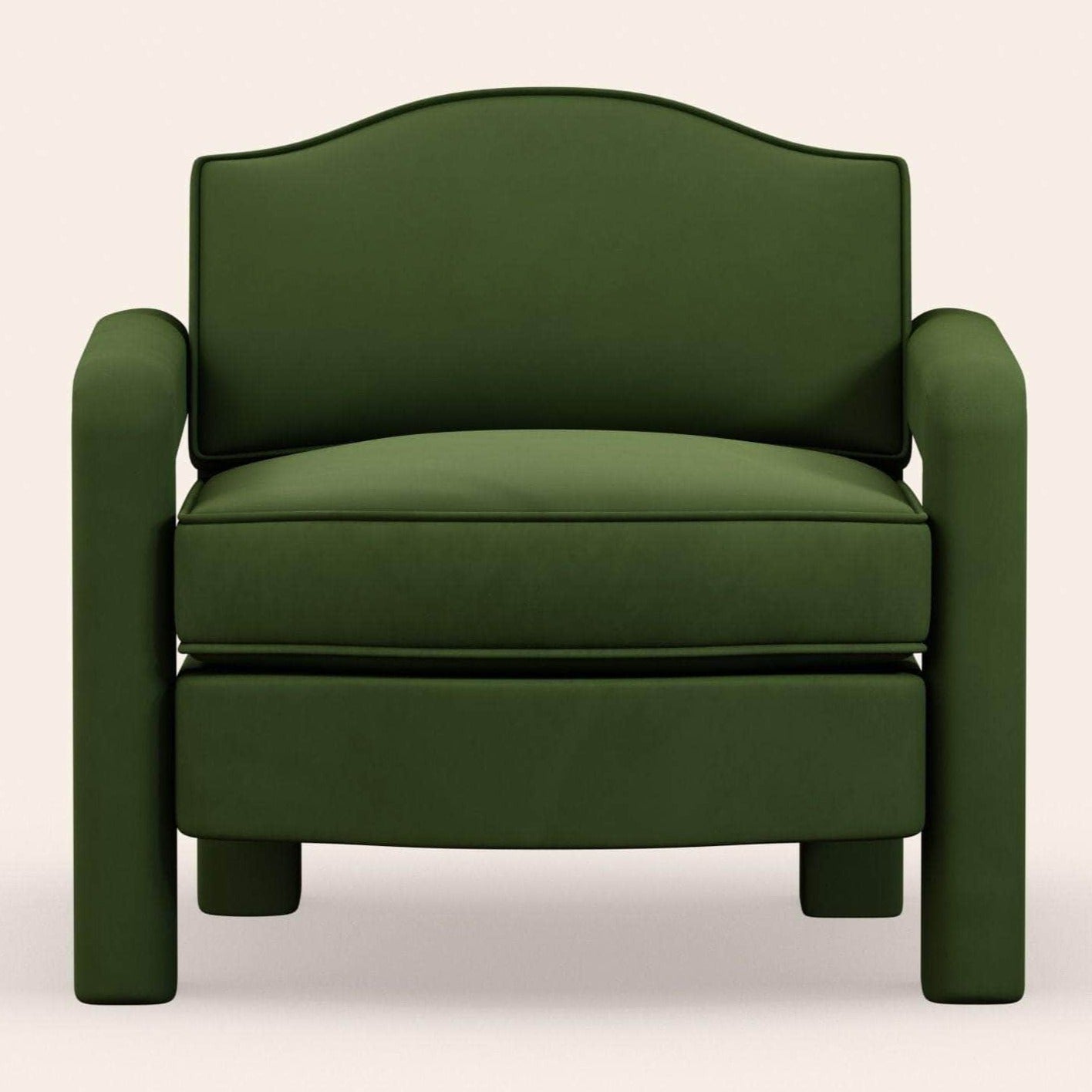 Elio Armchair, Zucchini Velvet